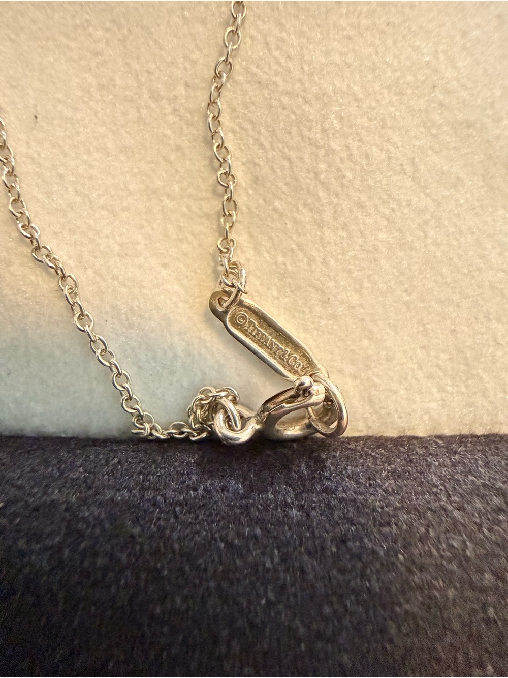 Tiffany & Co. Double Heart Pendant Necklace in Light Green and Silver - Picture 4 of 7